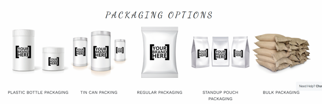 Packaging options